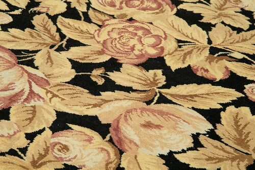 Tebriz Beige Classic Cotton Wool Handmade Area Rug 8'8'' x 11'5''