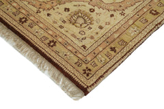 Tebriz Beige Classic Cotton Wool Handmade Area Rug 9'11'' x 13'10''