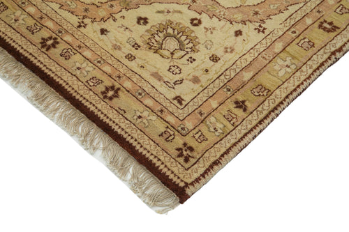 Tebriz Beige Classic Cotton Wool Handmade Area Rug 9'11'' x 13'10''
