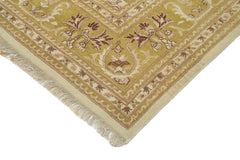 Tebriz Beige Classic Cotton Wool Handmade Area Rug 8'9'' x 11'11''
