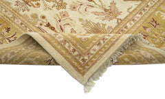 Tebriz Beige Classic Cotton Wool Handmade Area Rug 8'9'' x 11'11''