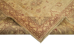 Tebriz Beige Classic Cotton Wool Handmade Area Rug 9'0'' x 11'9''