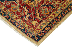 Tebriz Red Classic Cotton Wool Handmade Area Rug 7'11'' x 10'3''