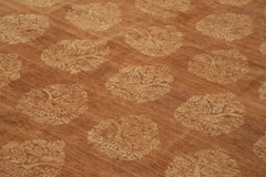 Tebriz Orange Classic Cotton Wool Handmade Area Rug 9'0'' x 12'0''