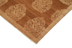 Tebriz Orange Classic Cotton Wool Handmade Area Rug 8'11'' x 12'2''