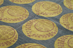 Tebriz Blue Classic Cotton Wool Handmade Area Rug 9'0'' x 12'0''