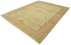 Tebriz Beige Classic Cotton Wool Handmade Area Rug 7'10'' x 10'0''