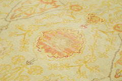 Tebriz Beige Classic Cotton Wool Handmade Area Rug 7'10'' x 10'0''