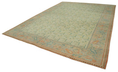 Tebriz Beige Classic Cotton Wool Handmade Area Rug 10'3'' x 13'6''