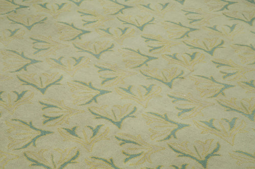 Tebriz Beige Classic Cotton Wool Handmade Area Rug 10'3'' x 13'6''