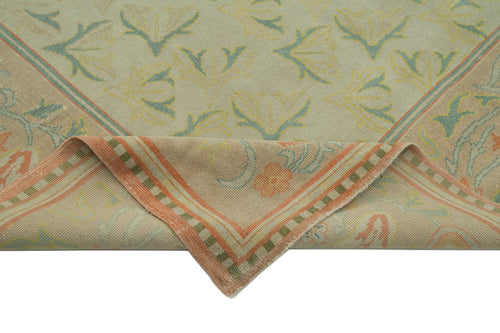 Tebriz Beige Classic Cotton Wool Handmade Area Rug 10'3'' x 13'6''