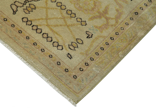Tebriz Beige Classic Cotton Wool Handmade Area Rug 8'2'' x 9'11''