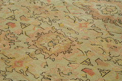 Tebriz Beige Classic Cotton Wool Handmade Area Rug 8'2'' x 9'11''