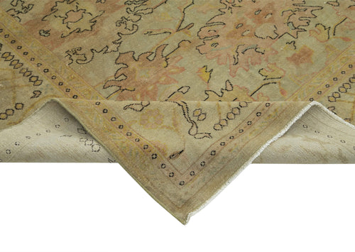 Tebriz Beige Classic Cotton Wool Handmade Area Rug 8'2'' x 9'11''