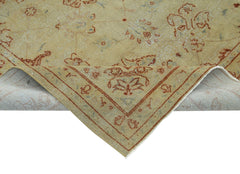Tebriz Beige Classic Cotton Wool Handmade Area Rug 8'0'' x 10'3''