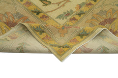 Tebriz Beige Classic Cotton Wool Handmade Area Rug 9'9'' x 12'7''