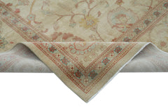 Tebriz Beige Classic Cotton Wool Handmade Area Rug 8'9'' x 11'11''