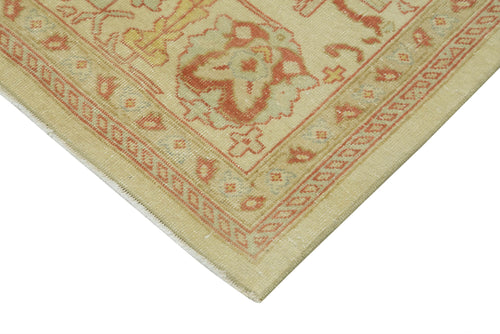 Tebriz Beige Classic Cotton Wool Handmade Area Rug 7'9'' x 9'8''