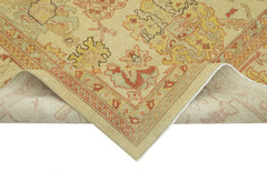 Tebriz Beige Classic Cotton Wool Handmade Area Rug 7'9'' x 9'8''