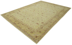 Handmade Area Rug – Classic Beige Cotton Wool Turkish Carpet 7'8''x10'10''