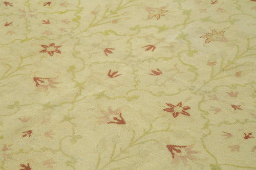 Handmade Area Rug – Classic Beige Cotton Wool Turkish Carpet 7'8''x10'10''