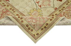 Tebriz Beige Classic Cotton Wool Handmade Area Rug 8'10'' x 11'10''