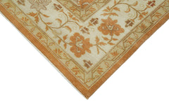 Handmade Area Rug – Classic Beige Turkish Hand Knotted Wool Cotton Carpet 8'10''x12'1''