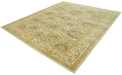 Tebriz Beige Classic Cotton Wool Handmade Area Rug 8'4'' x 9'11''