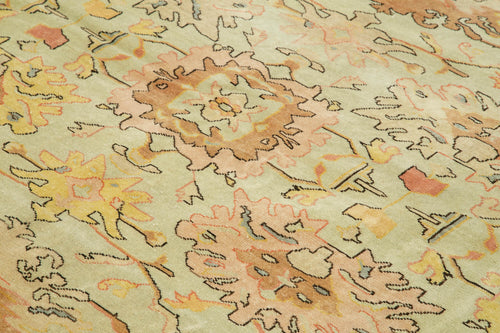 Tebriz Beige Classic Cotton Wool Handmade Area Rug 8'4'' x 9'11''