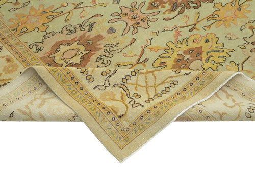 Tebriz Beige Classic Cotton Wool Handmade Area Rug 8'4'' x 9'11''