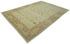 Tebriz Beige Classic Cotton Wool Handmade Area Rug 7'5'' x 10'5''
