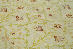 Tebriz Beige Classic Cotton Wool Handmade Area Rug 7'5'' x 10'5''