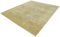 Tebriz Beige Classic Cotton Wool Handmade Area Rug 8'2'' x 9'7''