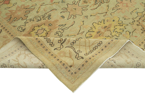 Tebriz Beige Classic Cotton Wool Handmade Area Rug 8'2'' x 9'7''