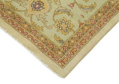 Tebriz Beige Classic Cotton Wool Handmade Area Rug 8'2'' x 9'10''