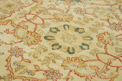 Tebriz Beige Classic Cotton Wool Handmade Area Rug 8'2'' x 9'10''