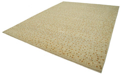 Tebriz Beige Classic Cotton Wool Handmade Area Rug 10'1'' x 13'1''