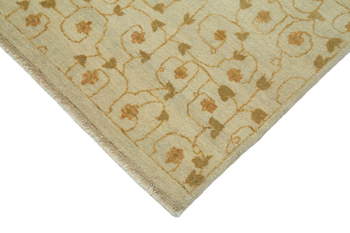 Tebriz Beige Classic Cotton Wool Handmade Area Rug 10'1'' x 13'1''