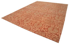 Tebriz Red Classic Cotton Wool Handmade Area Rug 10'4'' x 14'0''