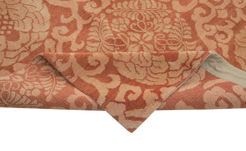 Tebriz Red Classic Cotton Wool Handmade Area Rug 10'4'' x 14'0''