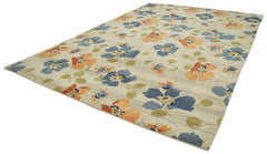 Tebriz Beige Classic Cotton Wool Handmade Area Rug 10'0'' x 14'4''