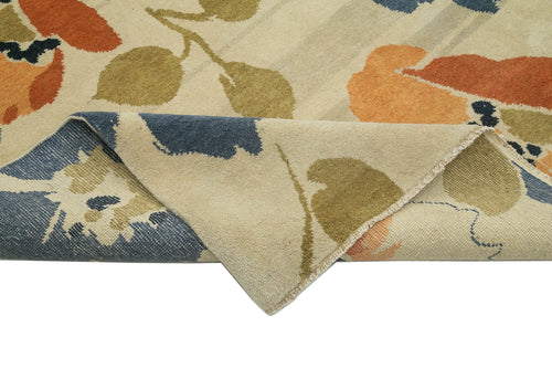 Tebriz Beige Classic Cotton Wool Handmade Area Rug 10'0'' x 14'4''
