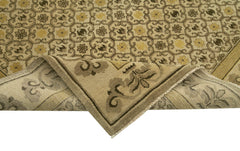 Tebriz Beige Classic Cotton Wool Handmade Area Rug 9'11'' x 14'2''