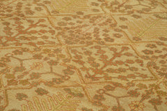 Tebriz Yellow Classic Cotton Wool Handmade Area Rug 9'1'' x 12'3''