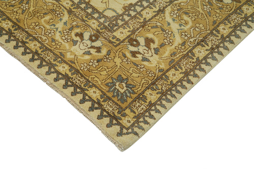 Tebriz Beige Classic Cotton Wool Handmade Area Rug 9'10'' x 14'1''
