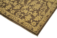 Tebriz Brown Classic Cotton Wool Handmade Area Rug 8'0'' x 9'8''