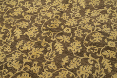 Tebriz Brown Classic Cotton Wool Handmade Area Rug 8'0'' x 9'8''