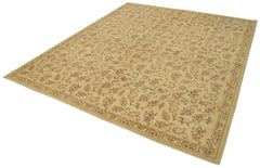 Tebriz Beige Classic Cotton Wool Handmade Area Rug 8'2'' x 9'7''