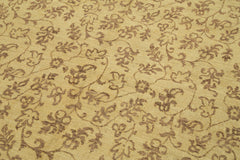 Tebriz Beige Classic Cotton Wool Handmade Area Rug 8'2'' x 9'7''