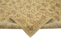 Tebriz Beige Classic Cotton Wool Handmade Area Rug 8'2'' x 9'7''